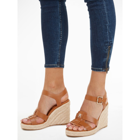 Espadrilles Femme Tommy Hilfiger ESPADRILLE HIGH Cognac Cloane Vannes FW0FW07925GQS