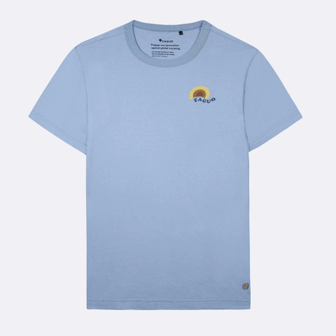 T-Shirt Homme Faguo LUGNY Bleu Ciel Cloane Vannes S24TS0116 BLU01