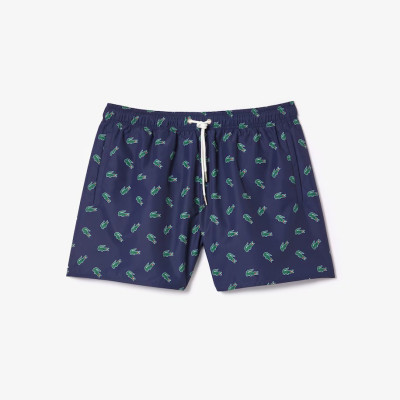 Short de Bain Homme Lacoste IMPRIMÉ Bleu Marine Cloane Vannes MH7188