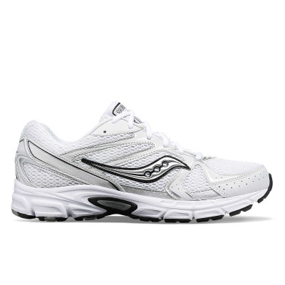 Baskets Homme Saucony RIDE MILLENIUM Blanc Cloane Vannes S70812-5 WHT/SILVER