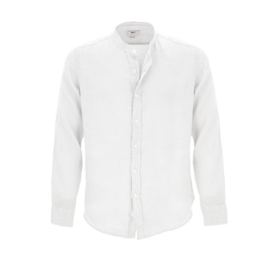 Chemise en Lin Homme Gerry St Tropez MAO Blanc Cloane Vannes