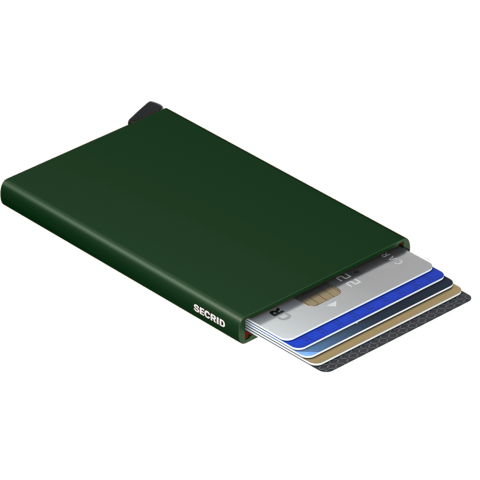 Porte-Cartes en Aluminium Secrid CARDPROTECTOR Vert Cloane Vannes