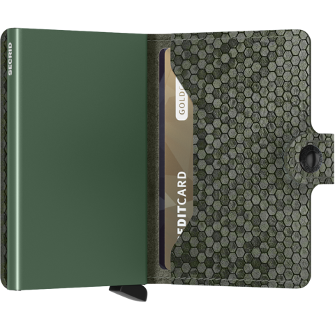 Porte-Cartes Secrid Slimwallet HEXAGON Vert Cloane Vannes