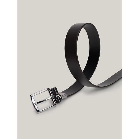 Ceinture en Cuir Réversible Tommy Hilfiger Homme DENTON Noir/Marron Cloane Vannes AM0AM12549 OHD