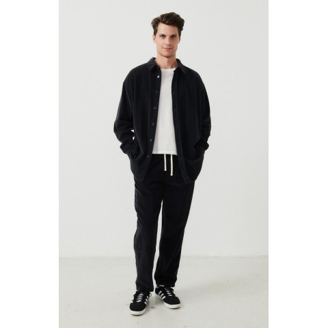 Chemise en Velours American Vintage Homme PADOW Carbon Cloane Vannes MPADO06A