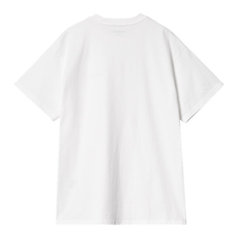 T-Shirt Homme Carhartt Wip SCRIPT EMBROIDERY Blanc Cloane Vannes I030435 00A