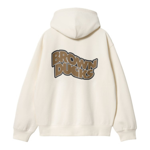 Sweat Zippé Homme Carhartt Wip BROWN DUCK Ecru Cloane Vannes