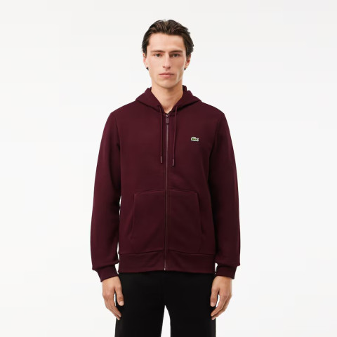 Sweat à Capuche Zippé Homme Bordeaux, Ciel, Kaki ou Ecru