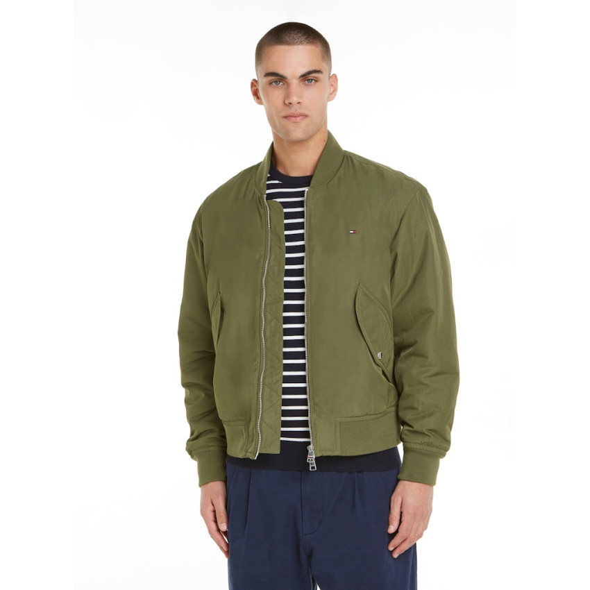 Blouson Homme Tommy Hilfiger AUTHENTIC BOMBER Kaki Cloane Vannes MW0MW36592