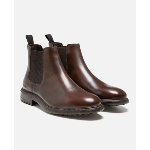 Bottines en Cuir Chelsea Kost Homme HOUDINI FO Cognac Cloane Vannes