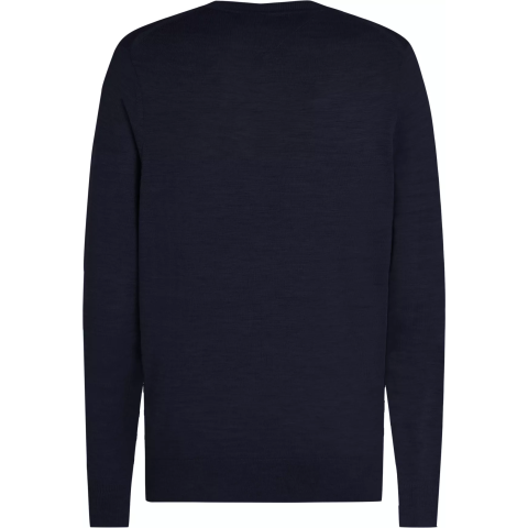 Pull Homme Tommy Hilfiger FINE GAUGE Bleu Marine Cloane Vannes MW0MW36539 DW5