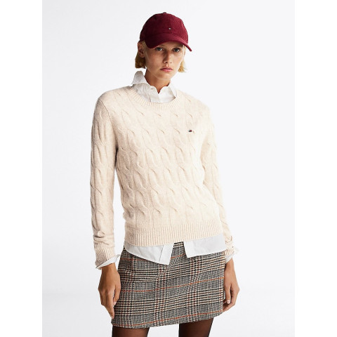 Pull en Laine Femme SOFT WOOL Beige