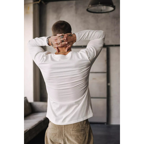 T-Shirt Manches Longues Freeman T Porter Homme TONY MADISON Crème Cloane Vannes