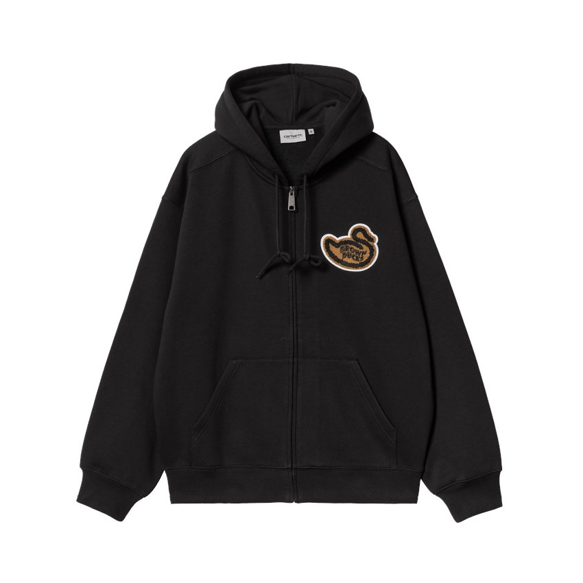 Sweat Zippé Homme Carhartt Wip BROWN DUCK Noir Cloane Vannes