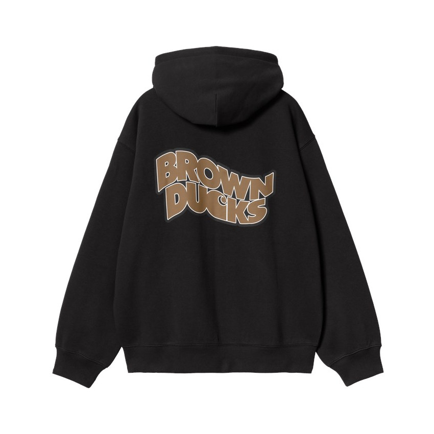 Sweat Zippé Homme Carhartt Wip BROWN DUCK Noir Cloane Vannes