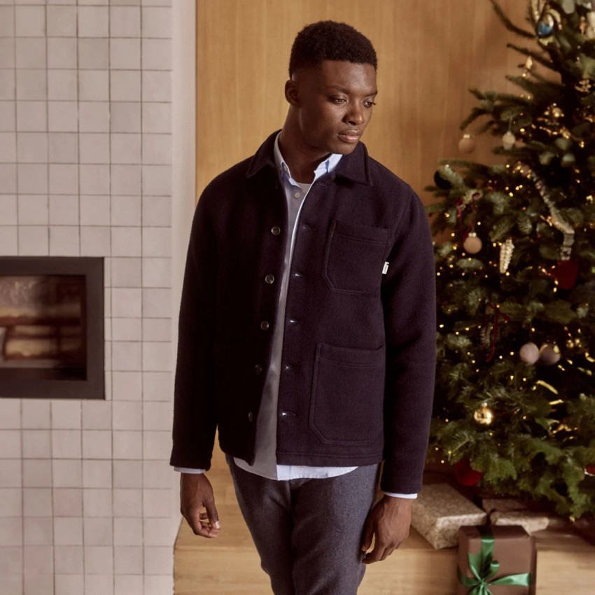 Veste Homme Faguo LORGE Bleu Marine Cloane Vannes F24JA0401 NAV00