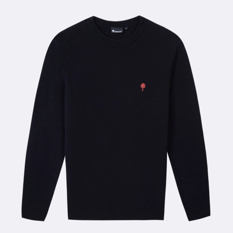 Pull Homme Faguo  MARLY Bleu Marine Cloane Vannes F23KN0401 NAV00