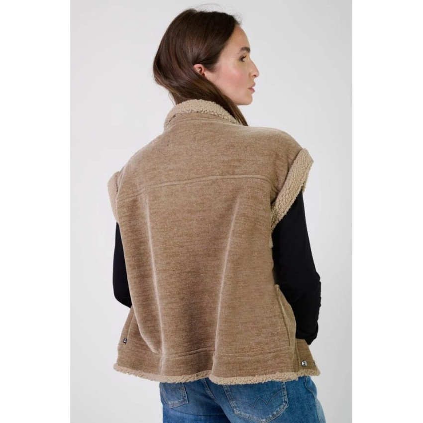 Veste Sans Manches Le Temps des Cerises Femme FUJI Camel Cloane Vannes FFUJI00000000SM 0038