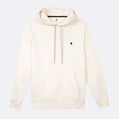 Sweat à Capuche Faguo Homme DIRAC Ecru Cloane Vannes