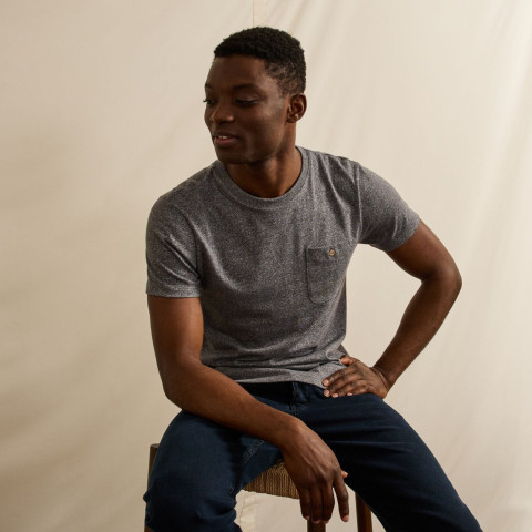 T-Shirt Homme Faguo OLONNE Anthracite Cloane Vannes