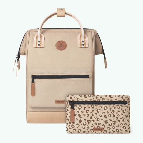 Sac à Dos Cabaia LOBITO MEDIUM Beige Cloane Vannes