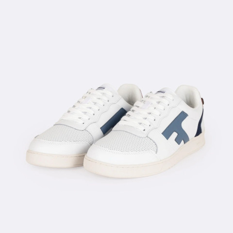 Baskets Homme Faguo HAZEL Blanc et Bleu Ciel Cloane Vannes