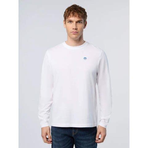 T-Shirt Homme North Sails Manches Longues BASIC Blanc Cloane Vannes 692971