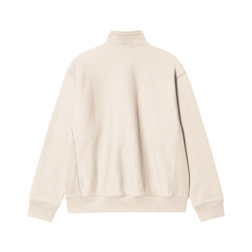Sweat Demi Zip Homme Carhartt Wip AMERICAN SCRIPT Crème Cloane Vannes I027014