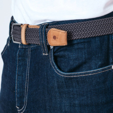 Ceinture Tressée Faguo Homme BELT Gris Cloane Vannes