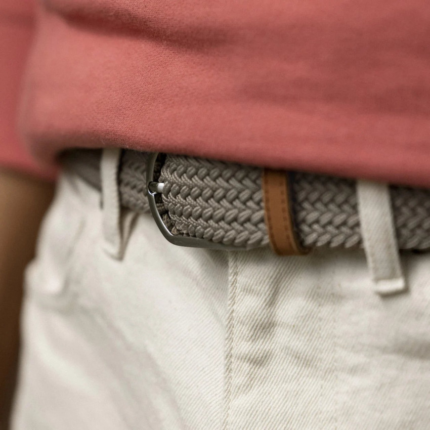 Ceinture Tressée Faguo Homme BELT Beige Cloane Vannes