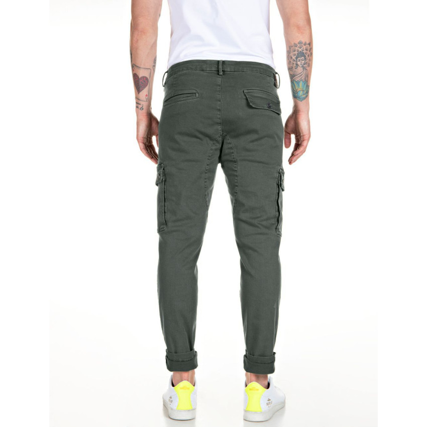 Pantalon Cargo Replay Homme HYPERFLEX JAAN Kaki Cloane Vannes M9649E