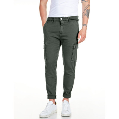 Pantalon Cargo Replay Homme HYPERFLEX JAAN Kaki Cloane Vannes M9649E