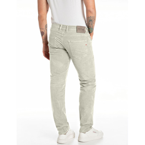 Pantalon en Velours Replay Jeans Homme GROOVER Beige Cloane Vannes MA972 8442777