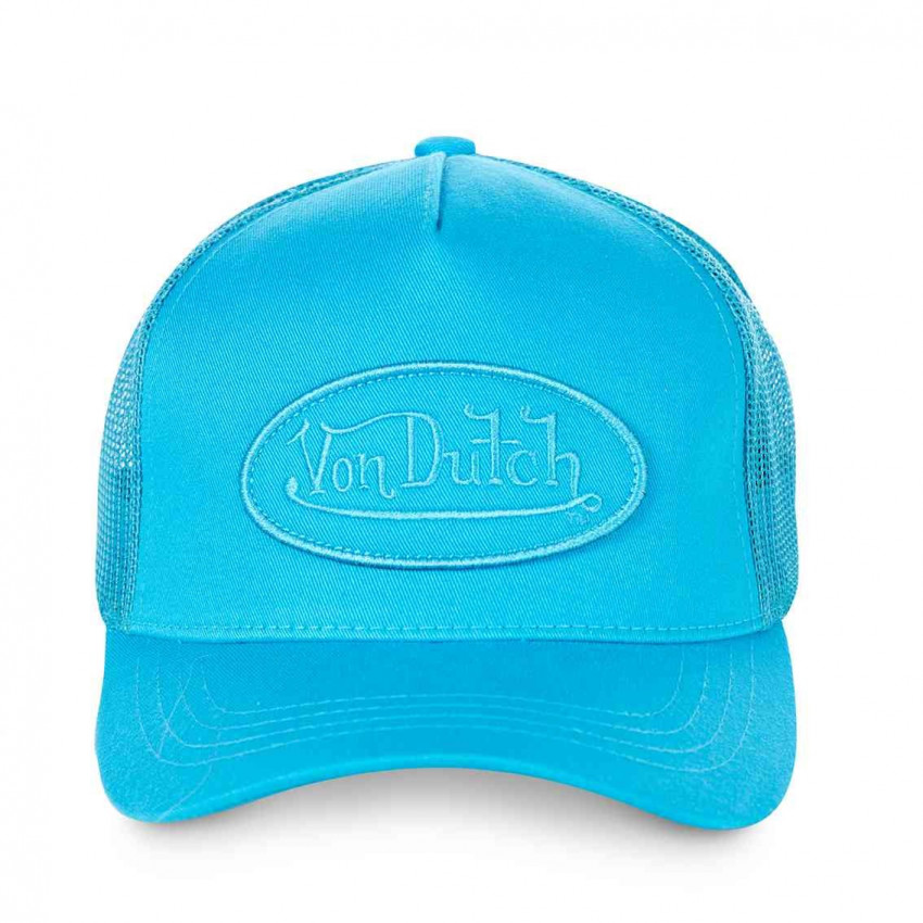 casquette Von Dutch bleu turquoise chez Cloane magasin de vetements homme et femme a Vannes