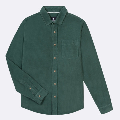 Chemise Faguo Homme SIGNY Vert Cloane Vannes F24SH0107 GRE31
