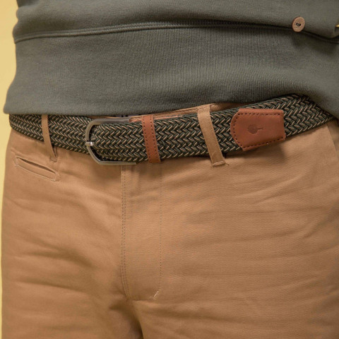 Ceinture Tressée Faguo Homme BELT Kaki Cloane Vannes S21BE0904 KAK20