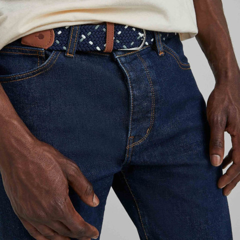 Ceinture Tressée Faguo Homme BELT Bleu Marine Cloane Vannes