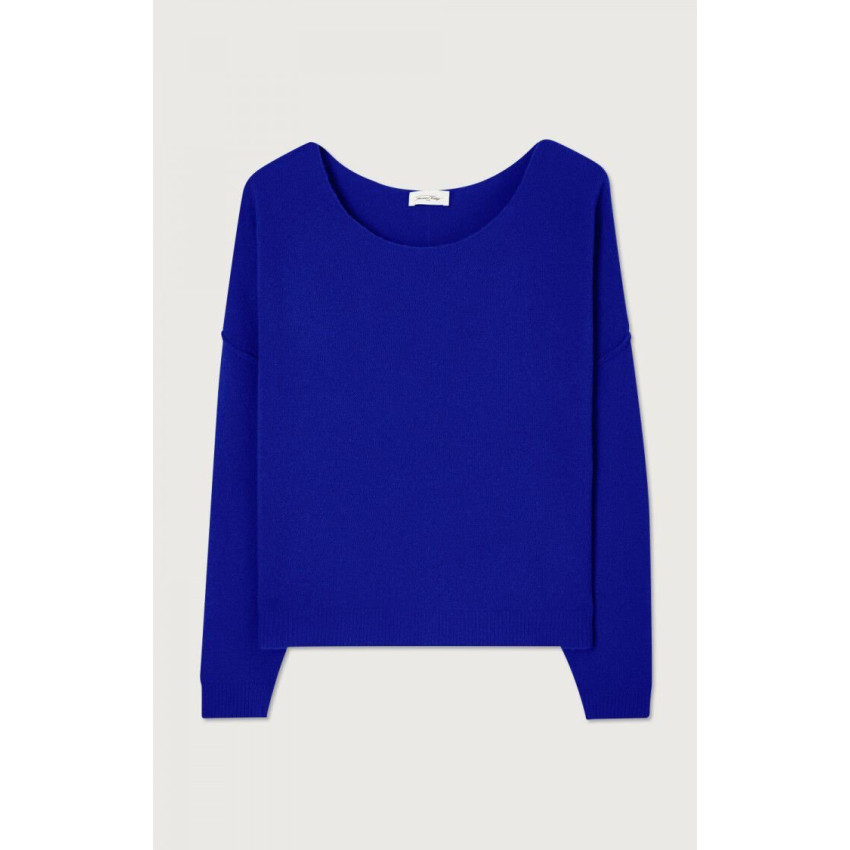 Pull Femme American Vintage DAMSVILLE INDIGO Cloane Vannes DAM225H24