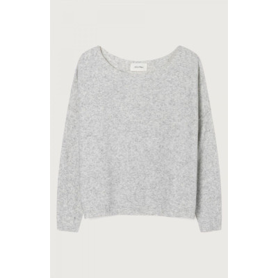 Pull Femme American Vintage DAMSVILLE GRIS CLAIR Cloane Vannes DAM225H24