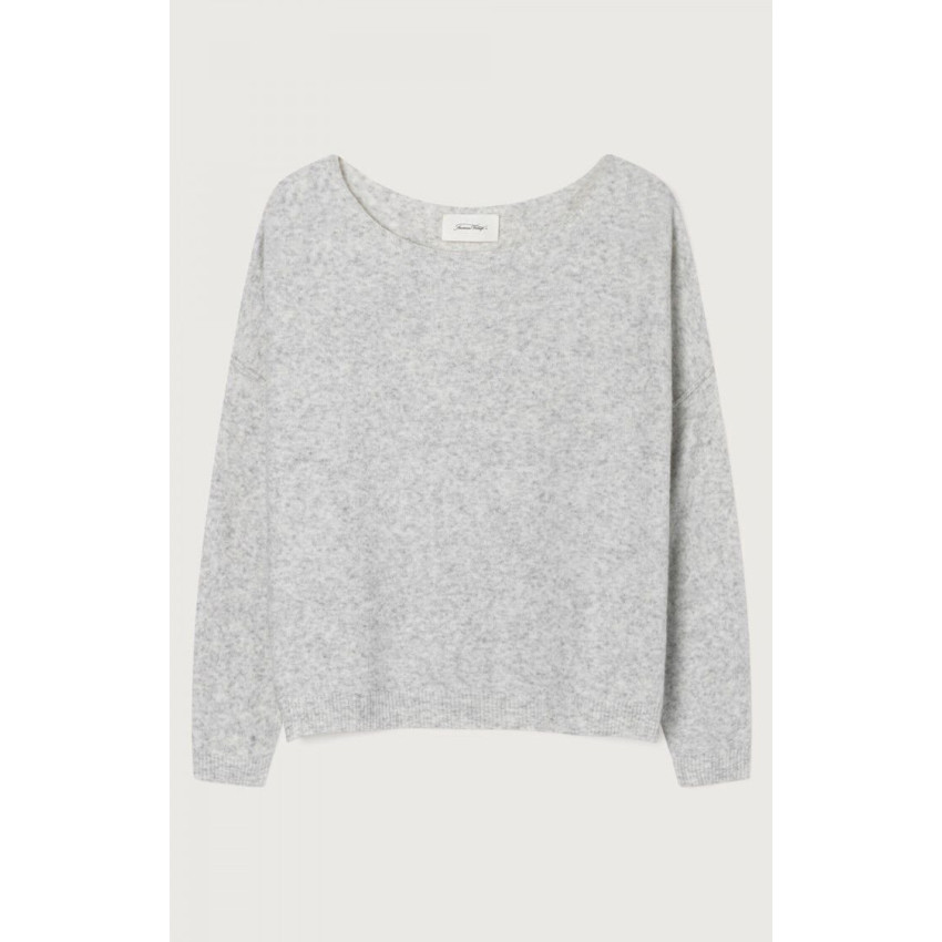 Pull Femme American Vintage DAMSVILLE GRIS CLAIR Cloane Vannes DAM225H24
