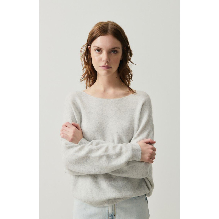 Pull Femme American Vintage DAMSVILLE GRIS CLAIR Cloane Vannes DAM225H24