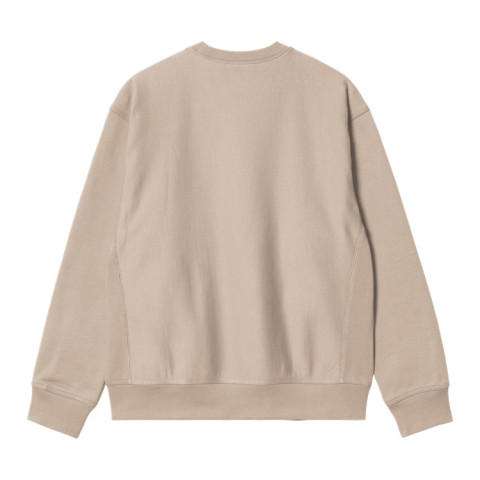 Sweat Homme Carhartt Wip AMERICAN SCRIPT Beige Cloane Vannes I025475