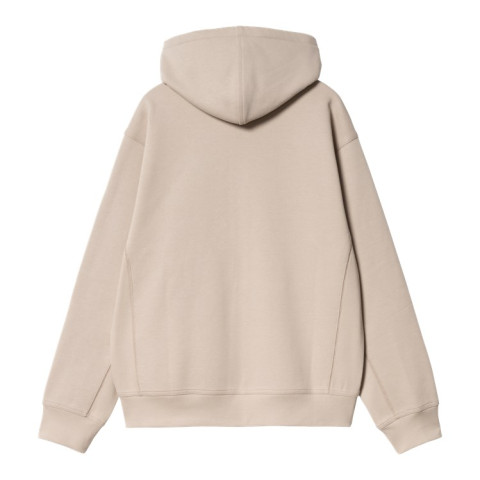 Sweat à Capuche Zippé Homme Carhartt Wip AMERICAN SCRIPT Beige Cloane Vannes I033063 2LP
