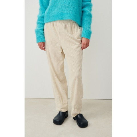 Pantalon en Velours American Vintage Femme PADOW Ecru Cloane Vannes PADO137E25
