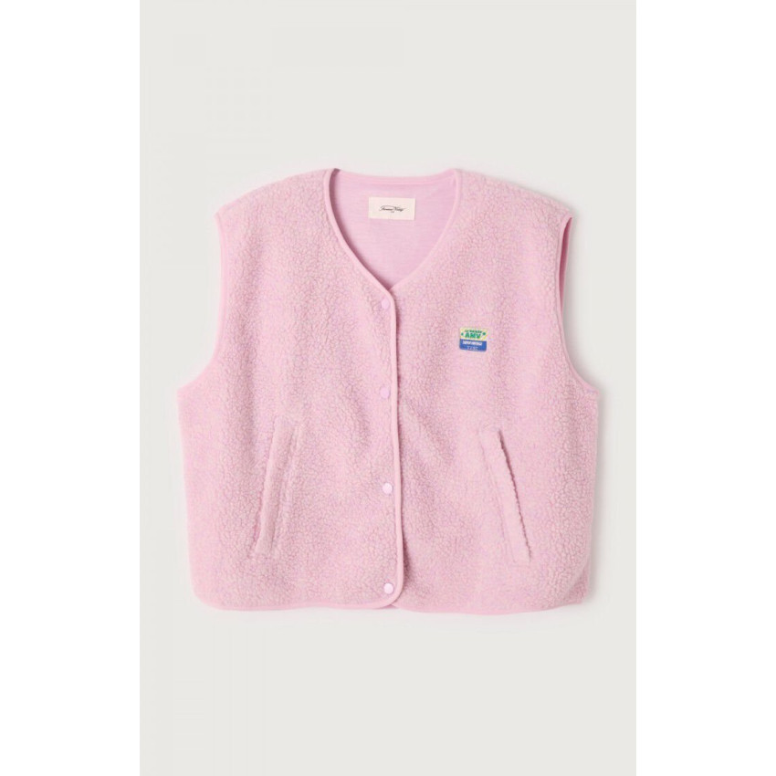 Veste Sans Manches American Vintage Femme HOKTOWN Rose Clair Cloane Vannes HOK16BE25
