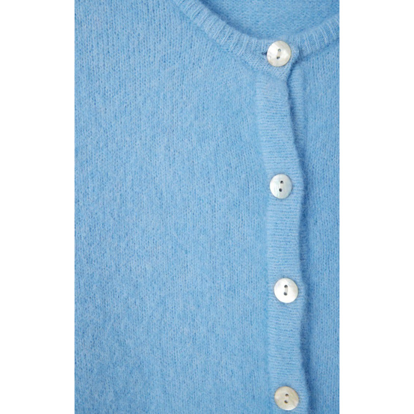 Gilet Femme American Vintage VITOW Bleu Ciel Cloane Vannes VITO19EE25