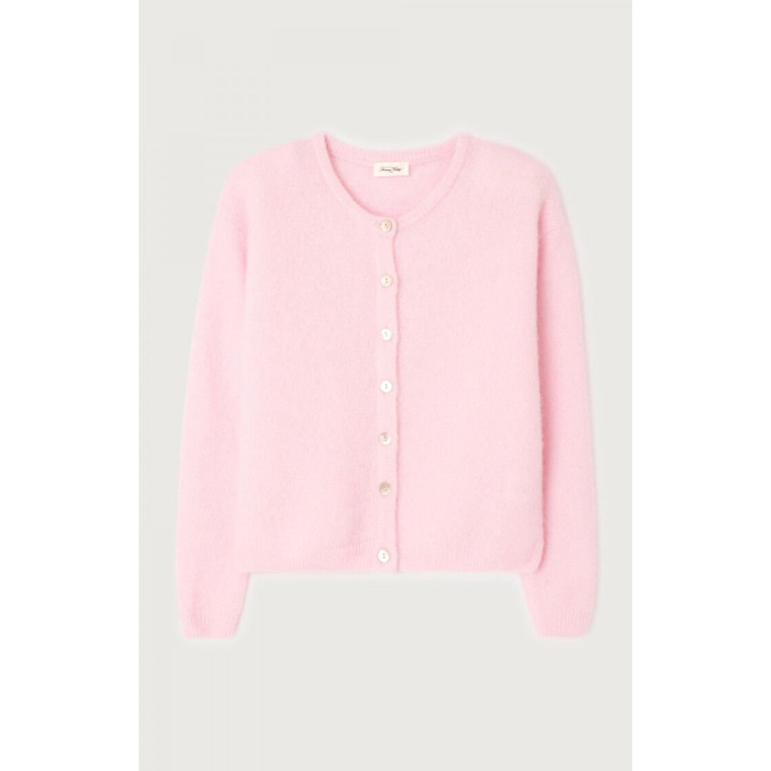 Gilet Femme American Vintage VITOW Rose Clair Cloane Vannes VITO19EE25