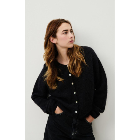 Gilet Femme American Vintage VITOW Noir Cloane Vannes VITO19EE25