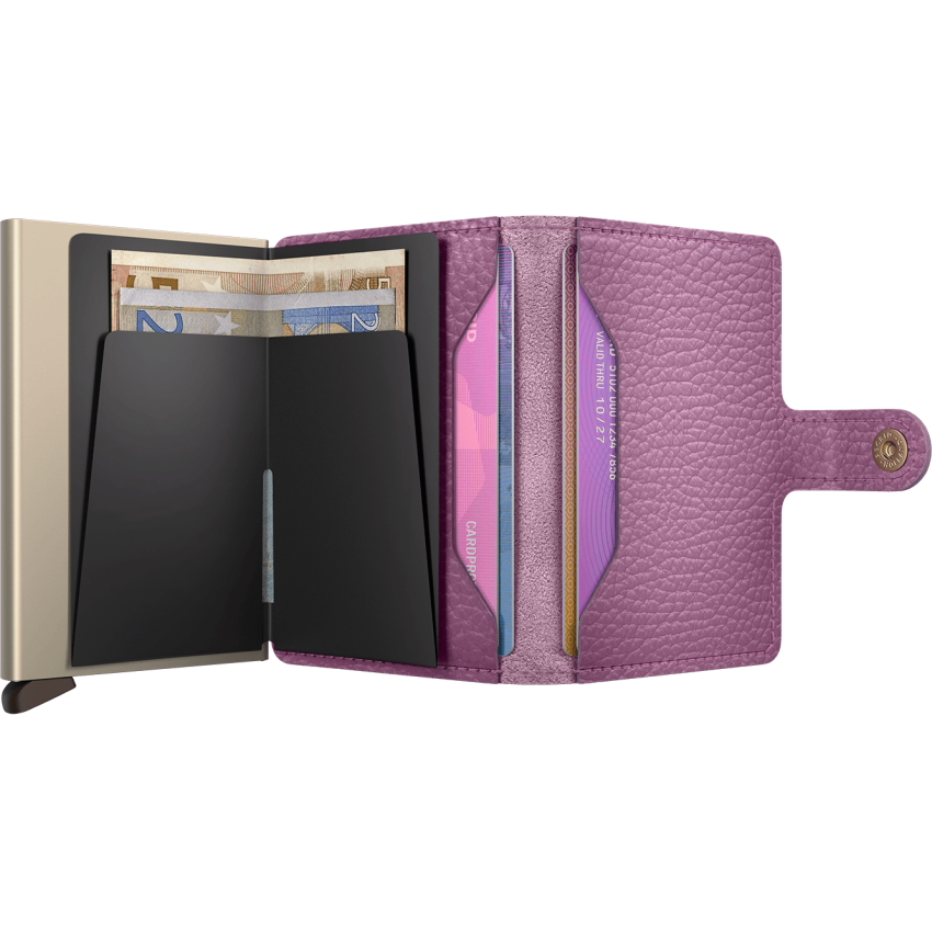 Porte Cartes Secrid MINIWALLET PEBBLE Rose Cloane Vannes MPE-ORCHID