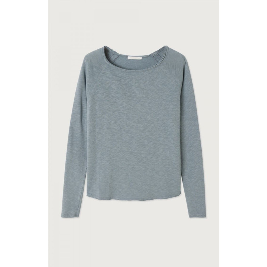 T-Shirt Manches Longues American Vintage Femme SONOMA Gris Cloane Vannes SON31GE25